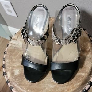 Michael Kors Beverly Buckled Snake Mules 7
